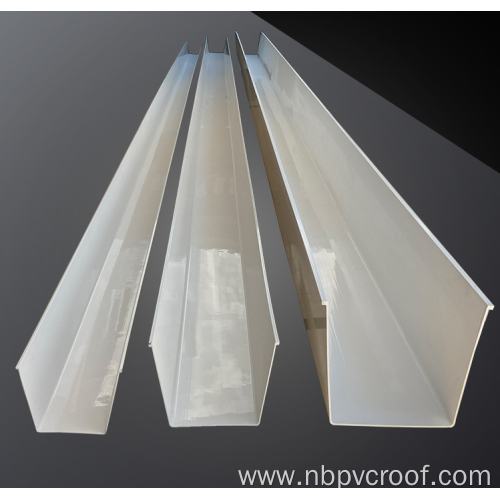 plastic pvc gutter downspout / pvc gutter hanger